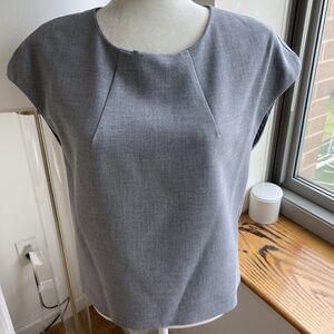 Trina Turk Grey Sleeveless Top Blouse S Small